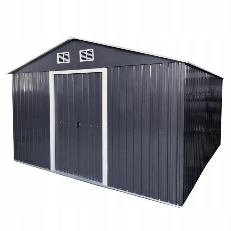 Domek narzędziowy Kontrasto metalowy DM1005 340x319x200cm szary 1 szt.