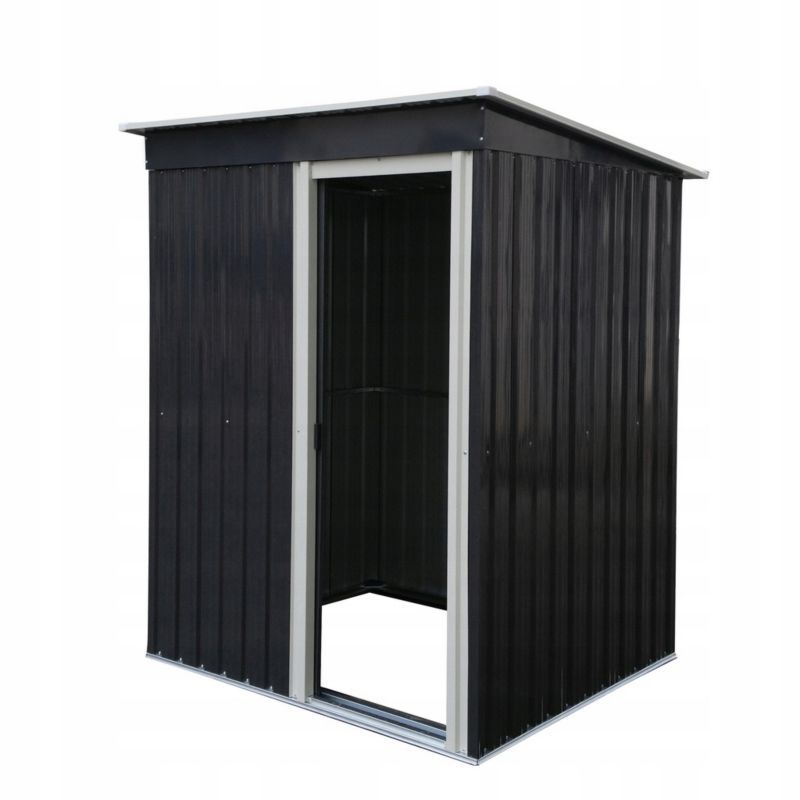 Domek narzędziowy Kontrasto metalowy DM1006 151x130x182cm szary 1 szt.