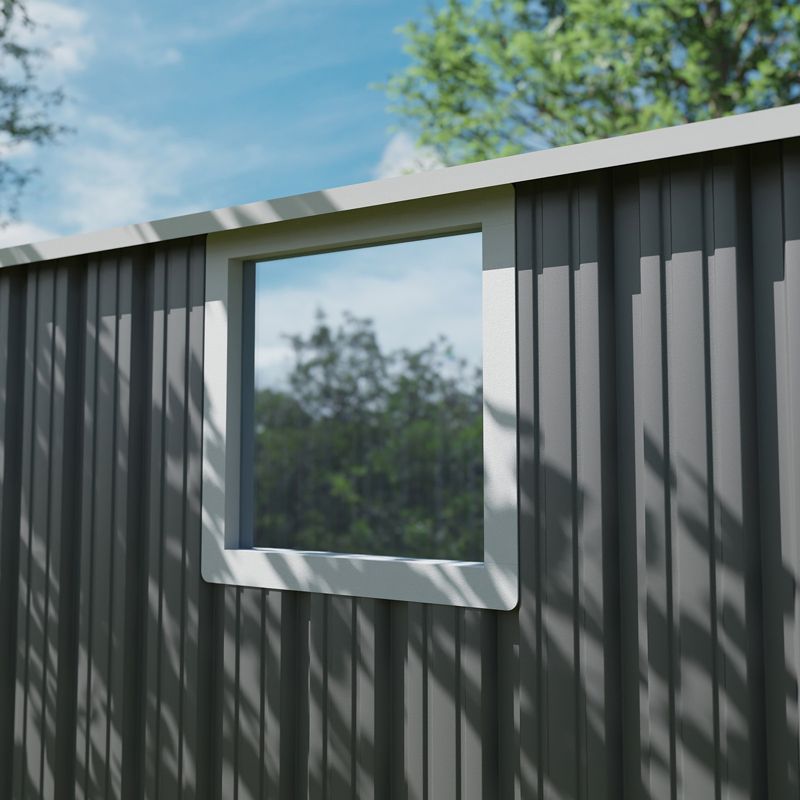 Domek narzędziowy metalowy NORDVIC Thor 2830x2510 mm, uchylne drzwi, Light Grey 1 szt.