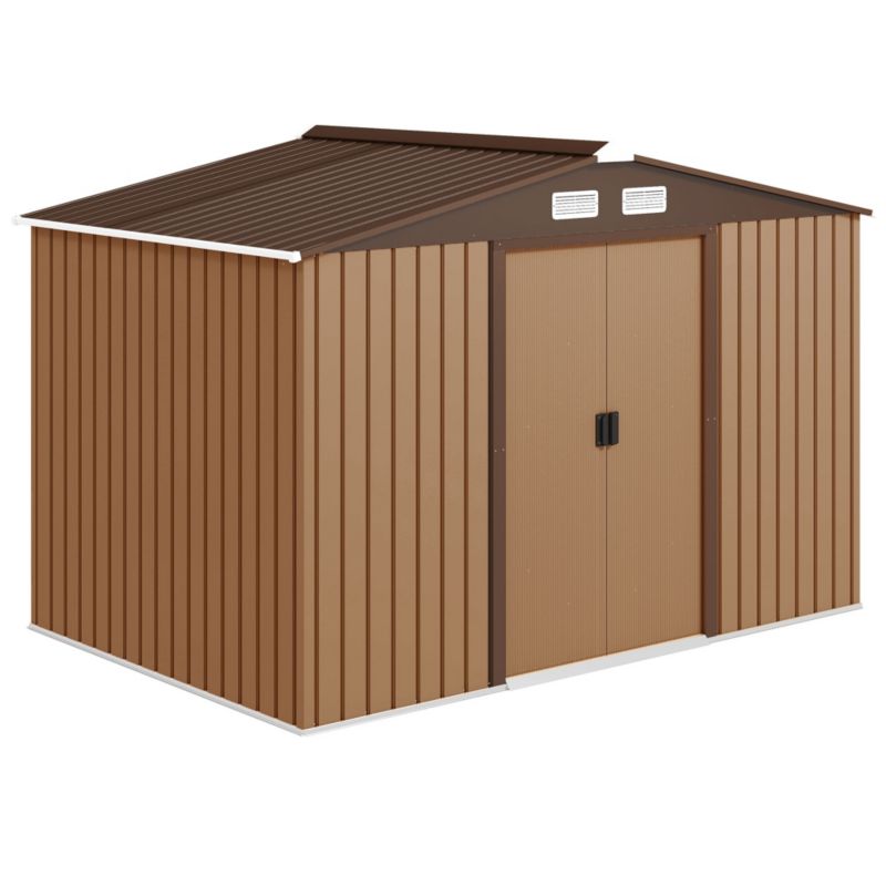 Domek narzędziowy Outsunny Żółty 277L x 195B x 192H cm 1 szt.