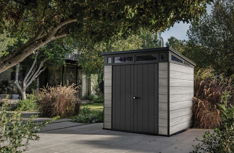Domek narzędziowy PENTHOUSE 7x7 STORM GREY Signature Collection Keter z tworzywa sztucznego 1 szt