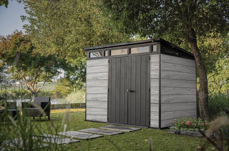 Domek narzędziowy PENTHOUSE 9x7 STORM GREY Signature Collection Keter z tworzywa sztucznego 1 szt