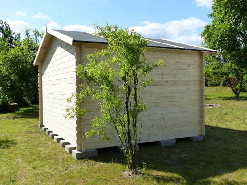 Domek ogrodowy ALTANKA 12 m2 - 4x3 m - 28 mm, drewniany, 1 szt.