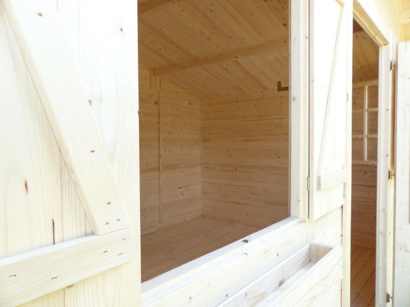 Domek ogrodowy ALTANKA 12 m2 - 4x3 m - 28 mm, drewniany, 1 szt.