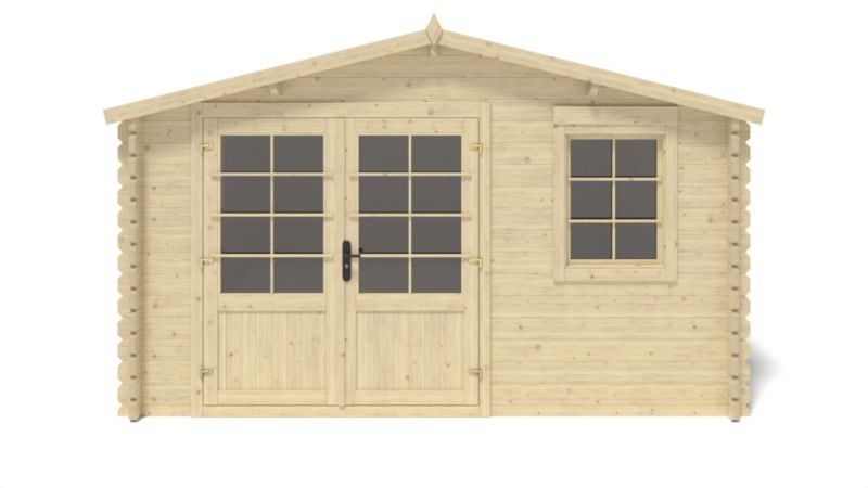 Domek ogrodowy ALTANKA 15,21 m2 - 3,90x3,90 m - 40 mm, drewniany, 1 szt.