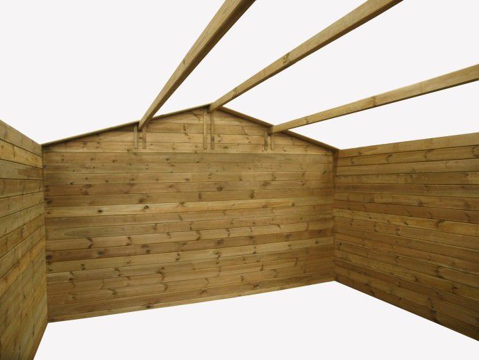 Domek ogrodowy ALTANKA 16 m2 - 4x4 m - 28 mm, drewniany, impregnowany, 1szt.