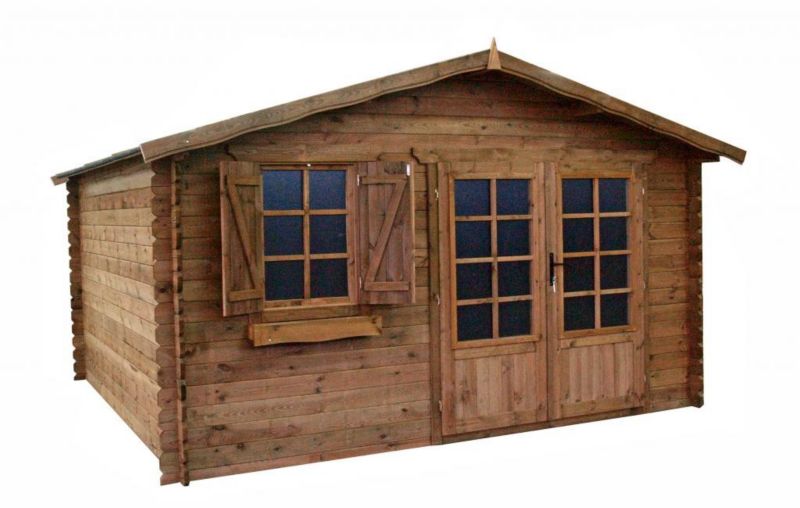 Domek ogrodowy ALTANKA 16 m2 - 4x4 m - 28 mm, drewniany, impregnowany, 1szt.