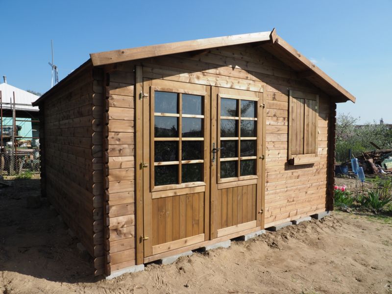 Domek ogrodowy ALTANKA 16 m2 - 4x4 m - 28 mm, drewniany, impregnowany, 1szt.