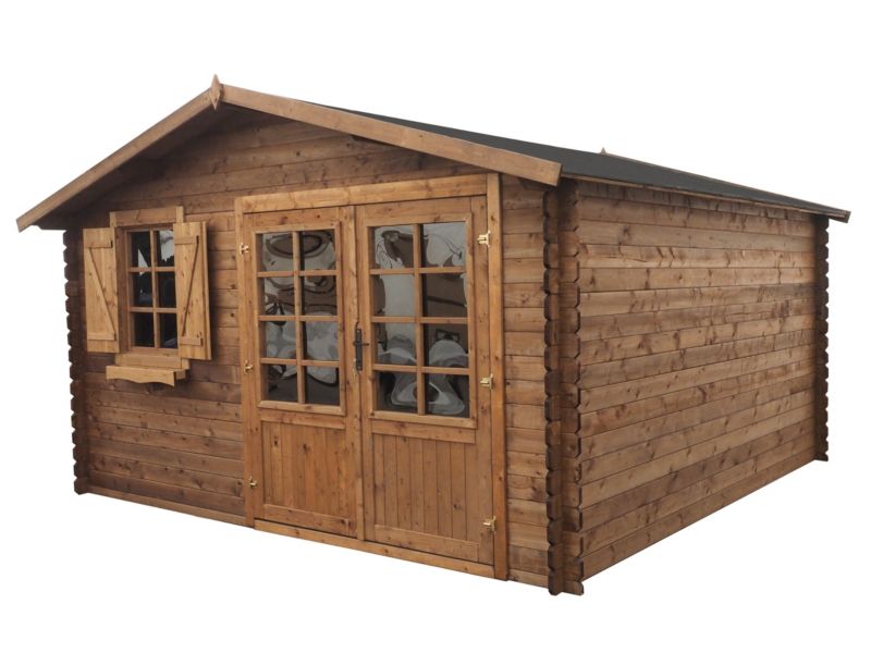 Domek ogrodowy ALTANKA 16 m2 - 4x4 m - 28 mm, drewniany, impregnowany, 1szt.