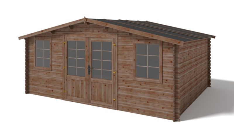 Domek ogrodowy ALTANKA 20 m2 - 5x4 m - 28 mm, drewniany, impregnowany, 1szt.