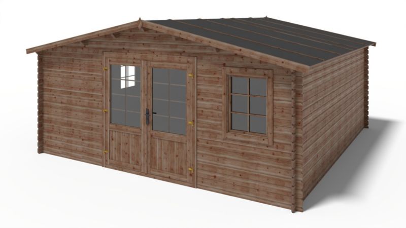 Domek ogrodowy ALTANKA 25 m2 - 5x5 m - 28 mm, drewniany, impregnowany, 1szt.