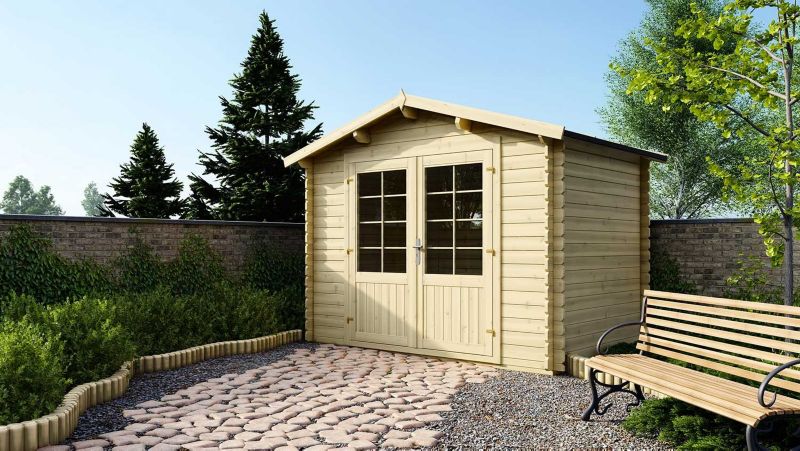 Domek ogrodowy ALTANKA 6 m2 - 3x2 m - 28 mm, drewniany, 1szt.