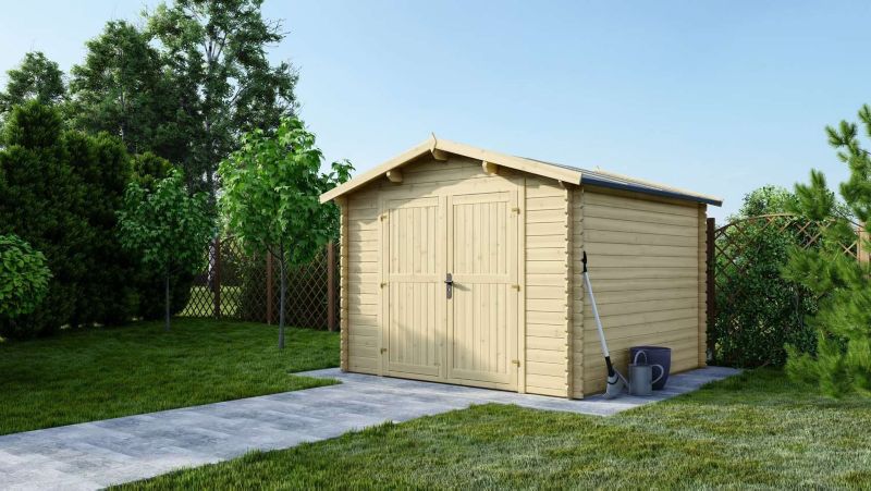 Domek ogrodowy ALTANKA 9 m2 - 3x3 m - 28 mm, drewniany, 1 szt.