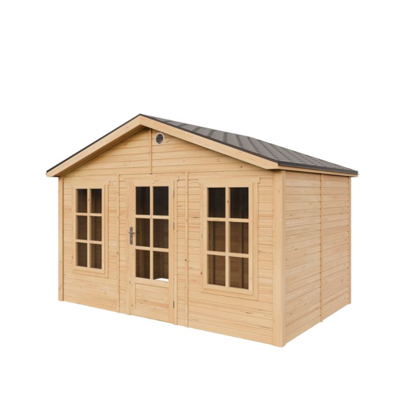 Domek ogrodowy drewniany bez podłogi Timbela M734 8.88 m² drewno naturalne grubość deski 17 mm 1 szt.
