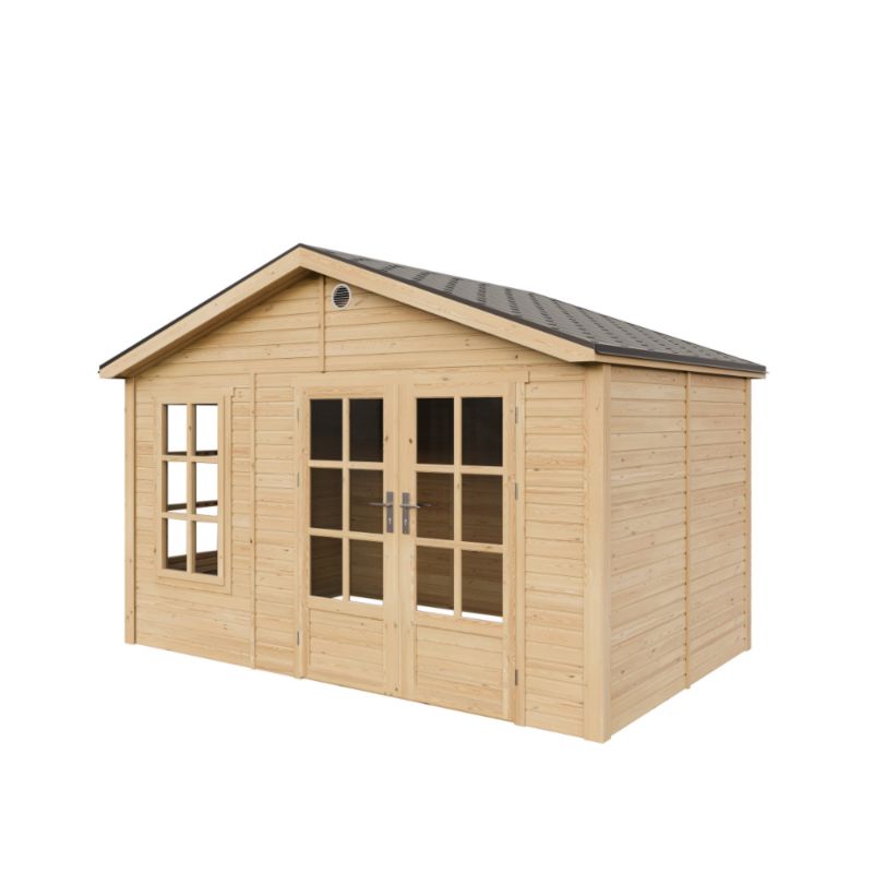 Domek ogrodowy drewniany bez podłogi Timbela M734A 8.88 m² drewno naturalne grubość deski 17 mm 1 szt.