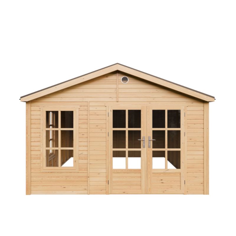Domek ogrodowy drewniany bez podłogi Timbela M736A 17.61 m² drewno naturalne grubość deski 17 mm 1 szt.