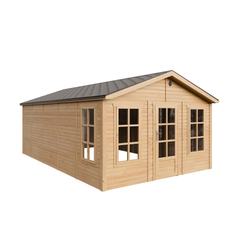 Domek ogrodowy drewniany bez podłogi Timbela M737 21.97 m² drewno naturalne grubość deski 17 mm 1 szt.