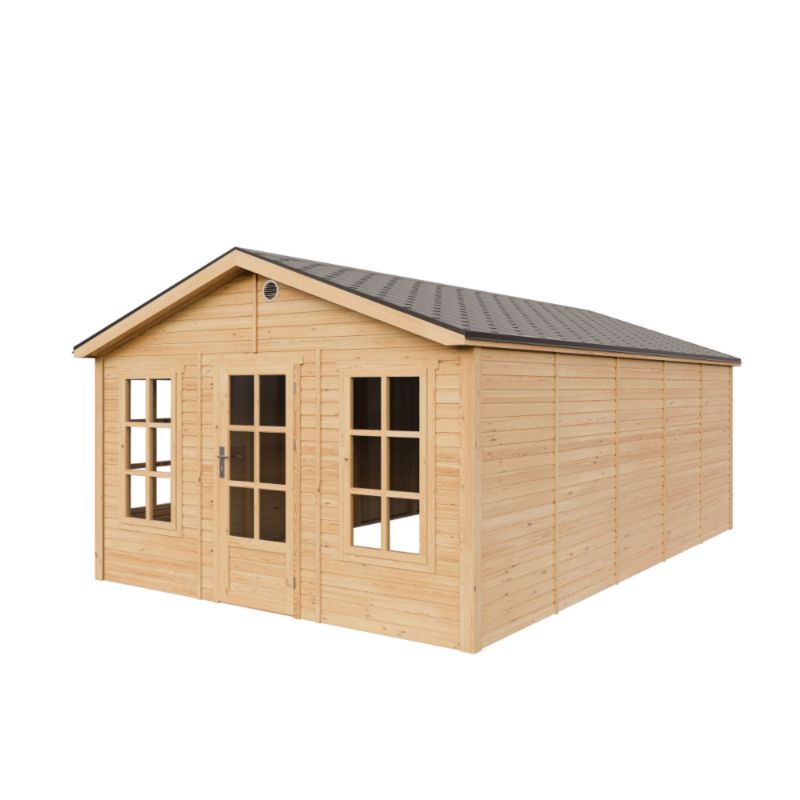 Domek ogrodowy drewniany bez podłogi Timbela M737 21.97 m² drewno naturalne grubość deski 17 mm 1 szt.