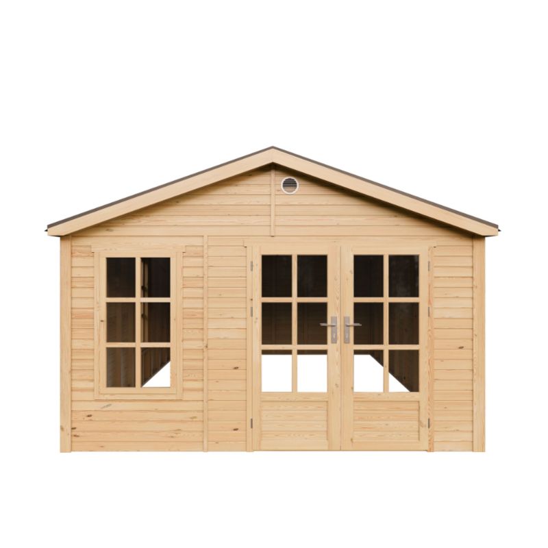 Domek ogrodowy drewniany bez podłogi Timbela M737A 21.97 m² drewno naturalne grubość deski 17 mm 1 szt.