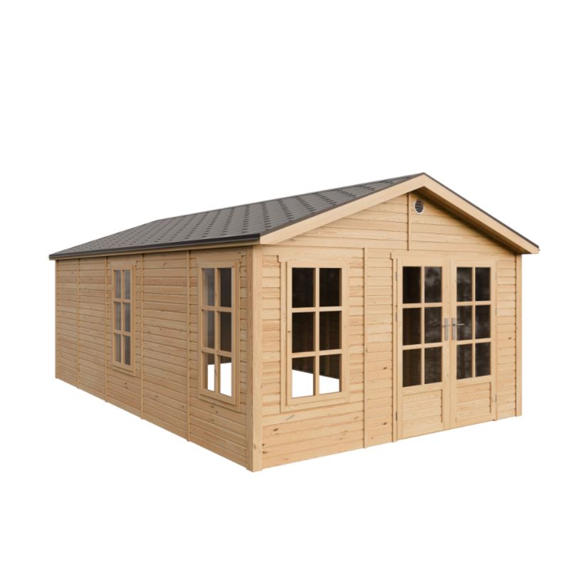 Domek ogrodowy drewniany bez podłogi Timbela M737A 21.97 m² drewno naturalne grubość deski 17 mm 1 szt.