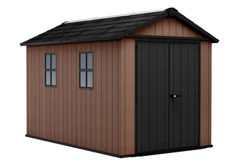 Domek ogrodowy Keter Newton Plus 11x7,5 narzędziowy EVOTECH 350x230x246 cm brązowy 1 szt