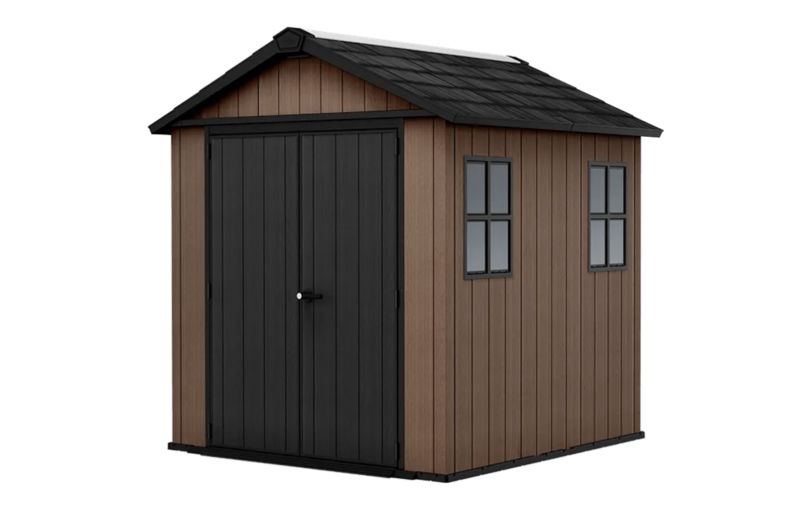 Domek ogrodowy Keter Newton Plus 757/775 brązowy 230x223,8 cm, 1 szt.