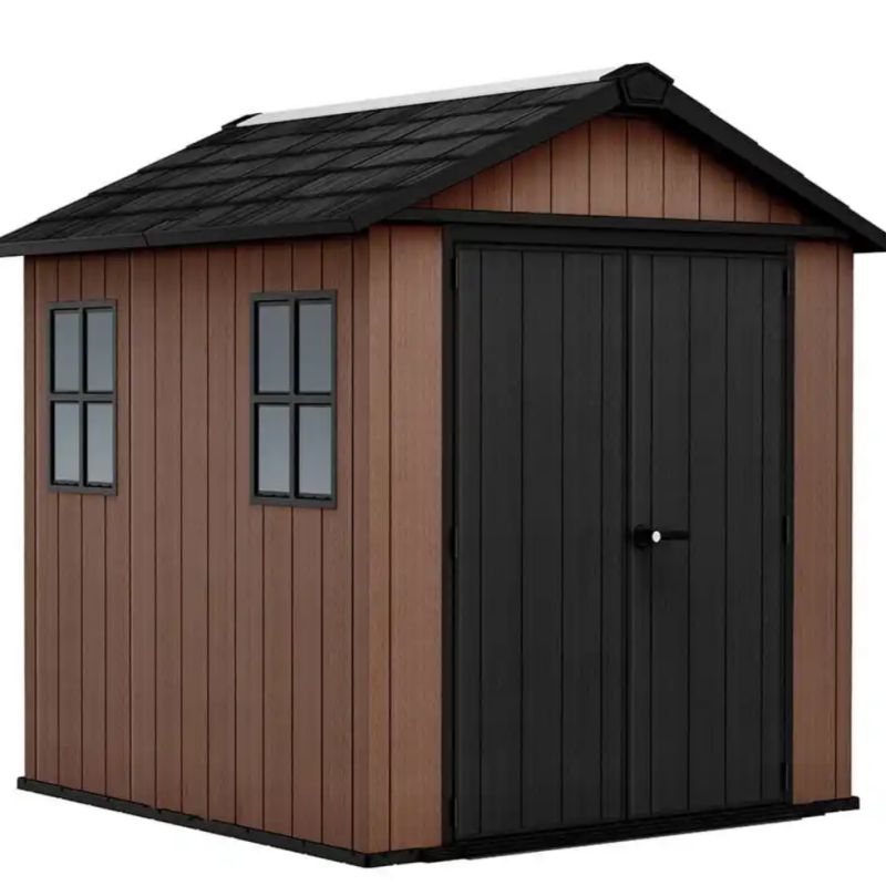 Domek ogrodowy Keter Newton Plus 757/775 brązowy 230x223,8 cm, 1 szt.