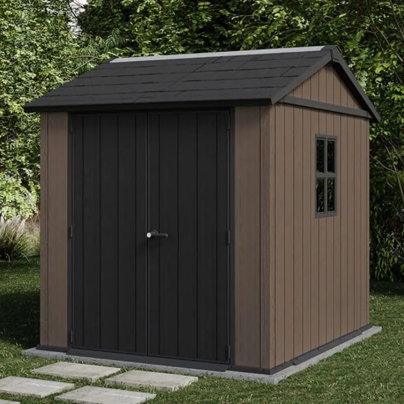 Domek ogrodowy Keter Newton Plus 757/775 brązowy 230x223,8 cm, 1 szt.