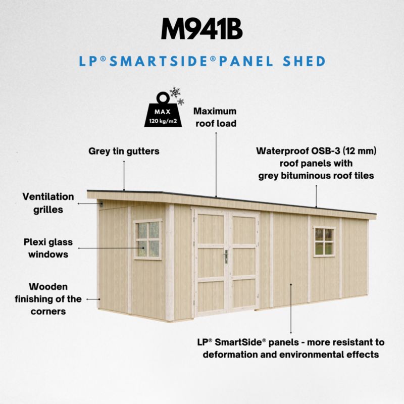 Domek ogrodowy LP SmartSide Timbela M941B 14.3 m² bez podłogi 1 szt.