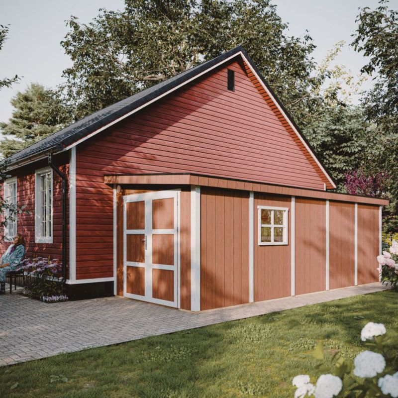 Domek ogrodowy LP SmartSide Timbela M941B-REDWOOD RED 14.3 m² bez podłogi 1 szt.