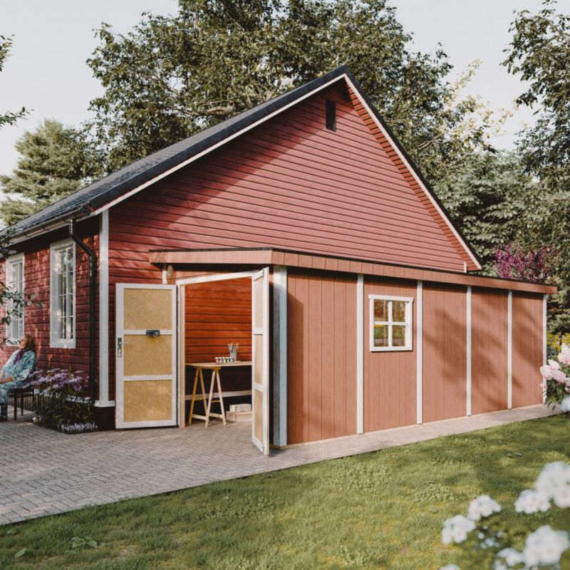 Domek ogrodowy LP SmartSide Timbela M941B-REDWOOD RED 14.3 m² bez podłogi 1 szt.