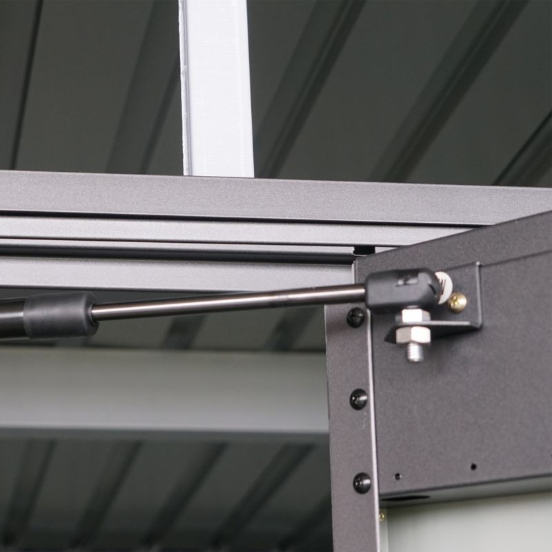 Domek ogrodowy metalowy 4 m² z dachem dwuspadowym