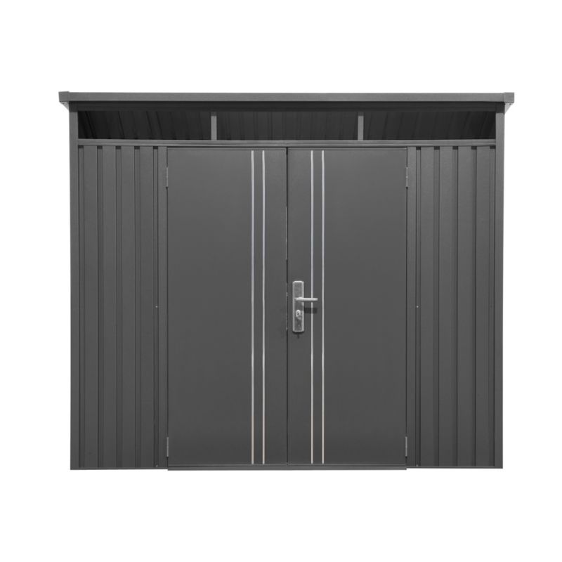 Domek ogrodowy metalowy 4 m² z dachem jednospadowym