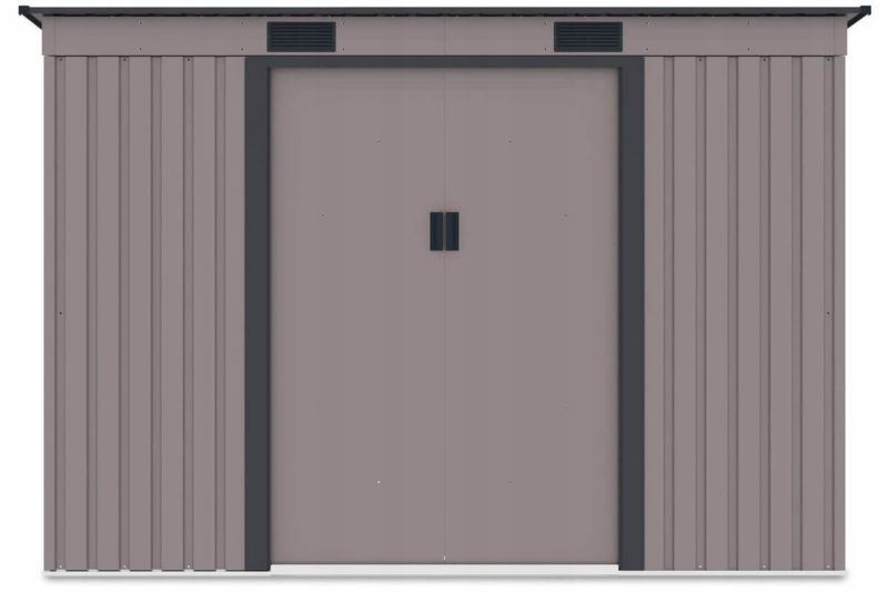 Domek Ogrodowy Narzędziowy Metalowy OREGON 261x241cm Schowek na Narzędzia 1 szt