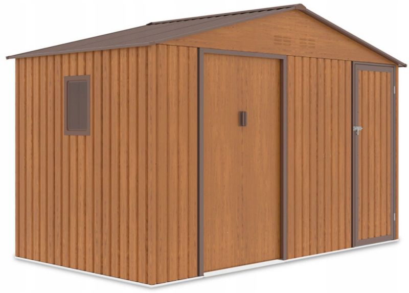 Domek Ogrodowy Narzędziowy Na Narzędzia Szopa Falcon 340x194 Metal Schowek 1 Szt