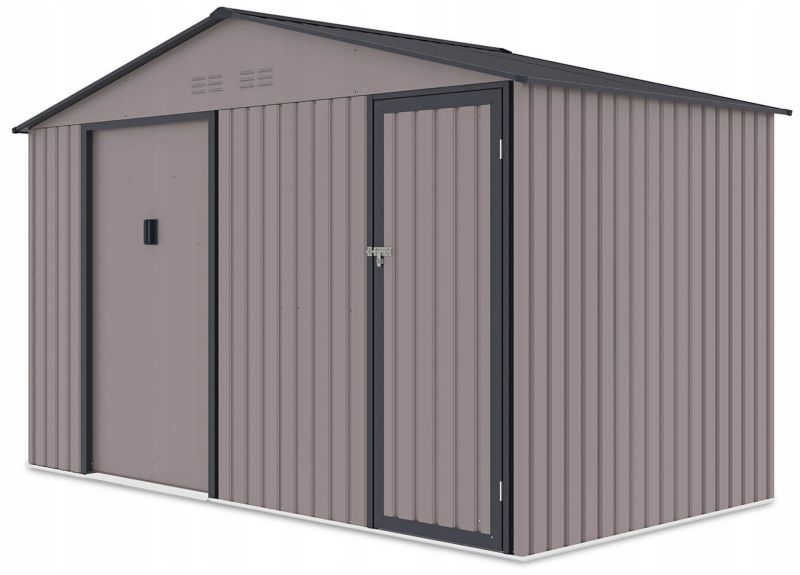 Domek Ogrodowy Narzędziowy na Narzędzia Szopa FALCON 340x194cm Metalowy XL 1 szt