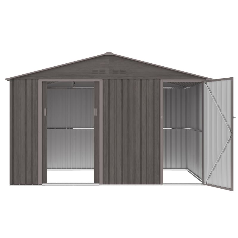 Domek Ogrodowy Narzędziowy na Narzędzia Szopa FALCON 340x194x220cm Metalowy 1 szt