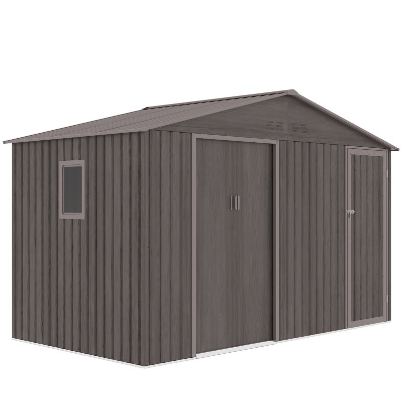 Domek Ogrodowy Narzędziowy na Narzędzia Szopa FALCON 340x194x220cm Metalowy 1 szt