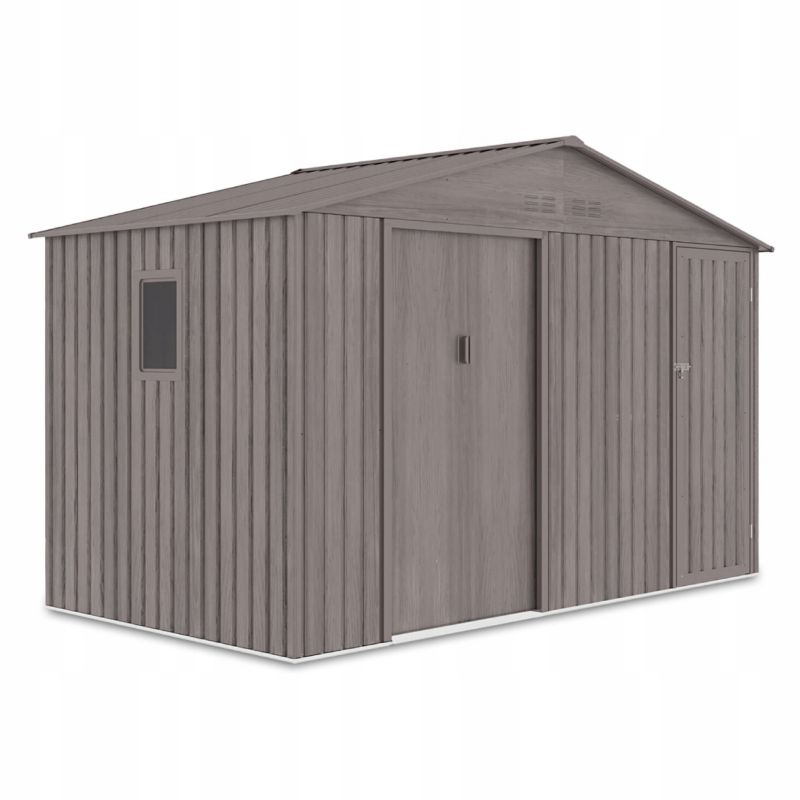 Domek Ogrodowy Narzędziowy na Narzędzia Szopa FALCON 340x194x220cm Metalowy 1 szt