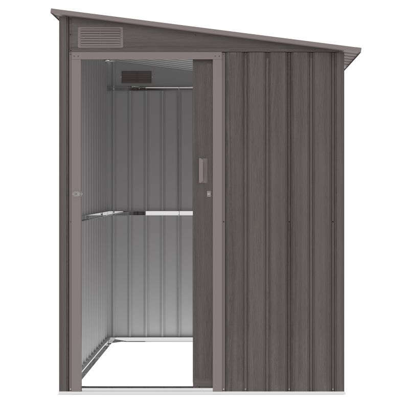 Domek Ogrodowy Narzędziowy na Narzędzia Szopa JASPER 150x194cm Metalowy 1 szt