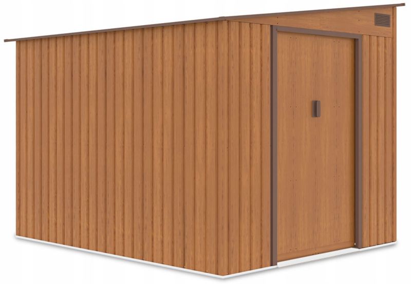 Domek Ogrodowy Narzędziowy na Narzędzia Szopa JASPER 257x214cm Metalowy 1 szt