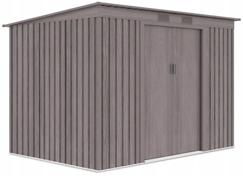 Domek Ogrodowy Narzędziowy OREGON 261x181cm Metalowy Schowek na