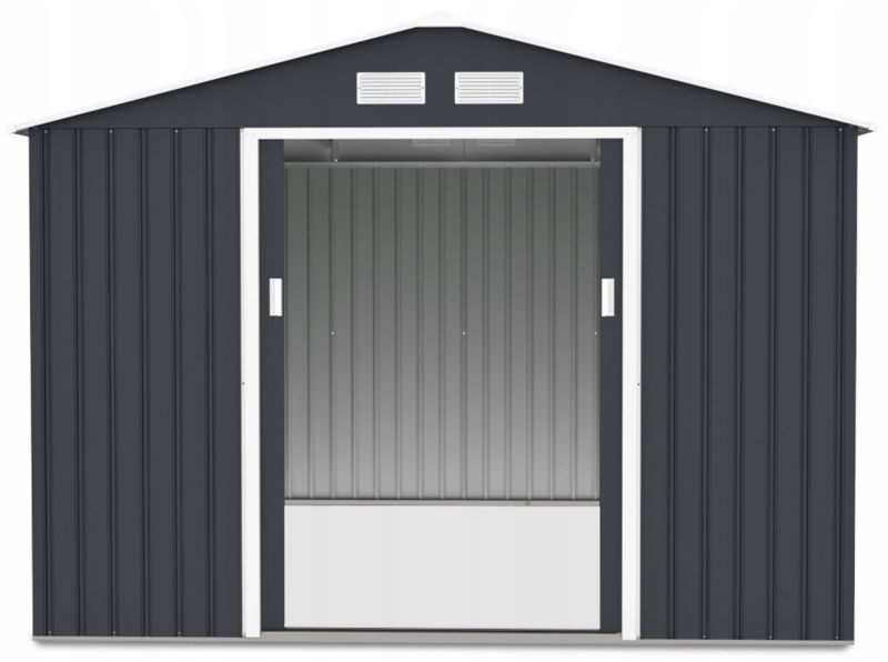 Domek Ogrodowy Narzędziowy Schowek Szopa HUDSON 319x277cm Metalowy Blaszak 1 szt