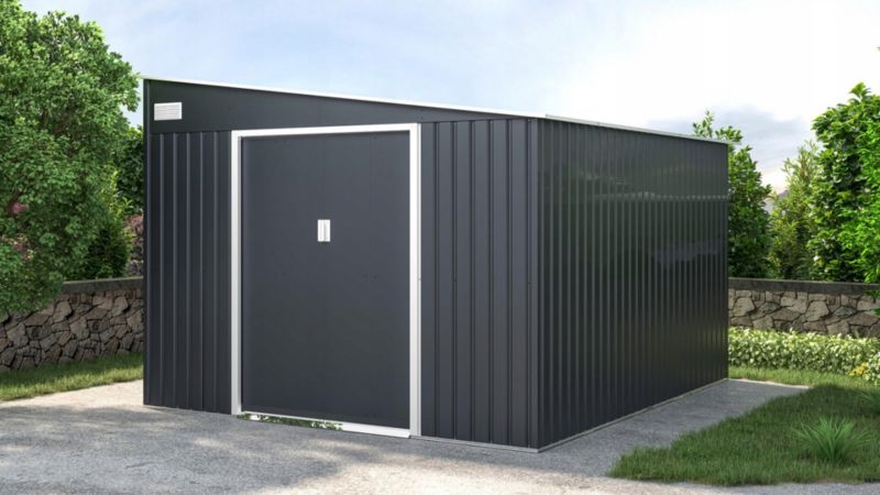 Domek Ogrodowy Narzędziowy Szopa na Narzędzia JASPER 321x279 cm Metalowy 1 szt