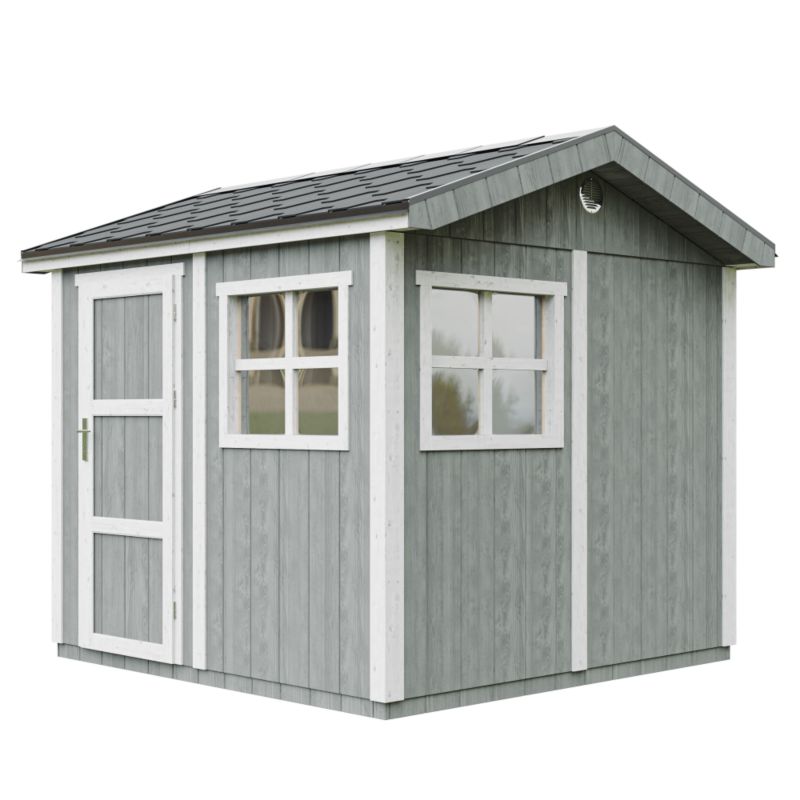 Domek ogrodowy Timbela M913-CAVERN STEEL 5.9 m² LP Smartside z podłogą i gontem bitumicznym 1 szt.