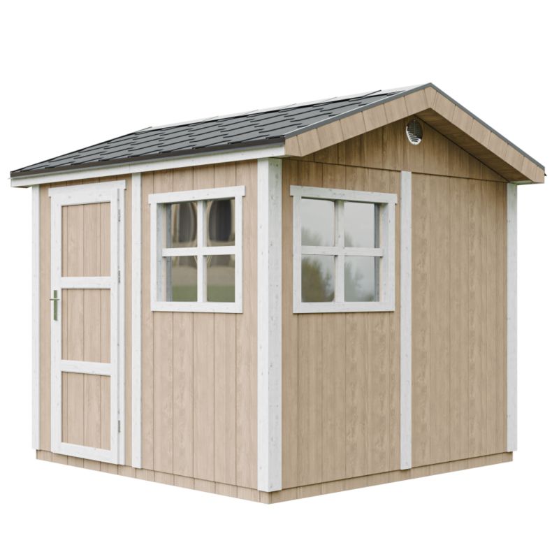 Domek ogrodowy Timbela M913-TERRA BROWN 5.9 m² LP Smartside z podłogą i gontem bitumicznym 1 szt.
