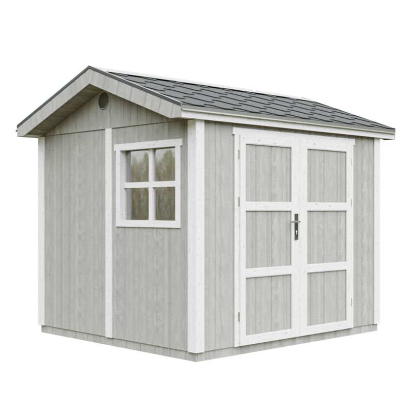 Domek ogrodowy Timbela M913A-TUNDRA GREY 5.9 m² LP Smartside z podłogą i gontem bitumicznym 1 szt.