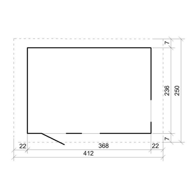 Domek ogrodowy Timbela M914 8.68 m² LP Smartside z podłogą i gontem bitumicznym 1 szt.