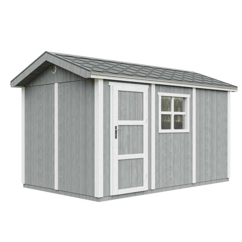 Domek ogrodowy Timbela M914-CAVERN STEEL 8.68 m² LP Smartside z podłogą i gontem bitumicznym 1 szt.