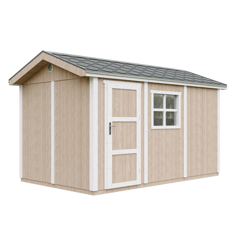 Domek ogrodowy Timbela M914-TERRA BROWN 8.68 m² LP Smartside z podłogą i gontem bitumicznym 1 szt.